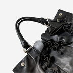 Prada Nappa Mordore Ruffle Hobo