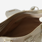 Ferragamo Large Metallic Gancini Marisa Bag