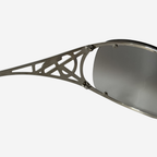 Yves Saint Laurent Rhinestone Shield Sunglasses