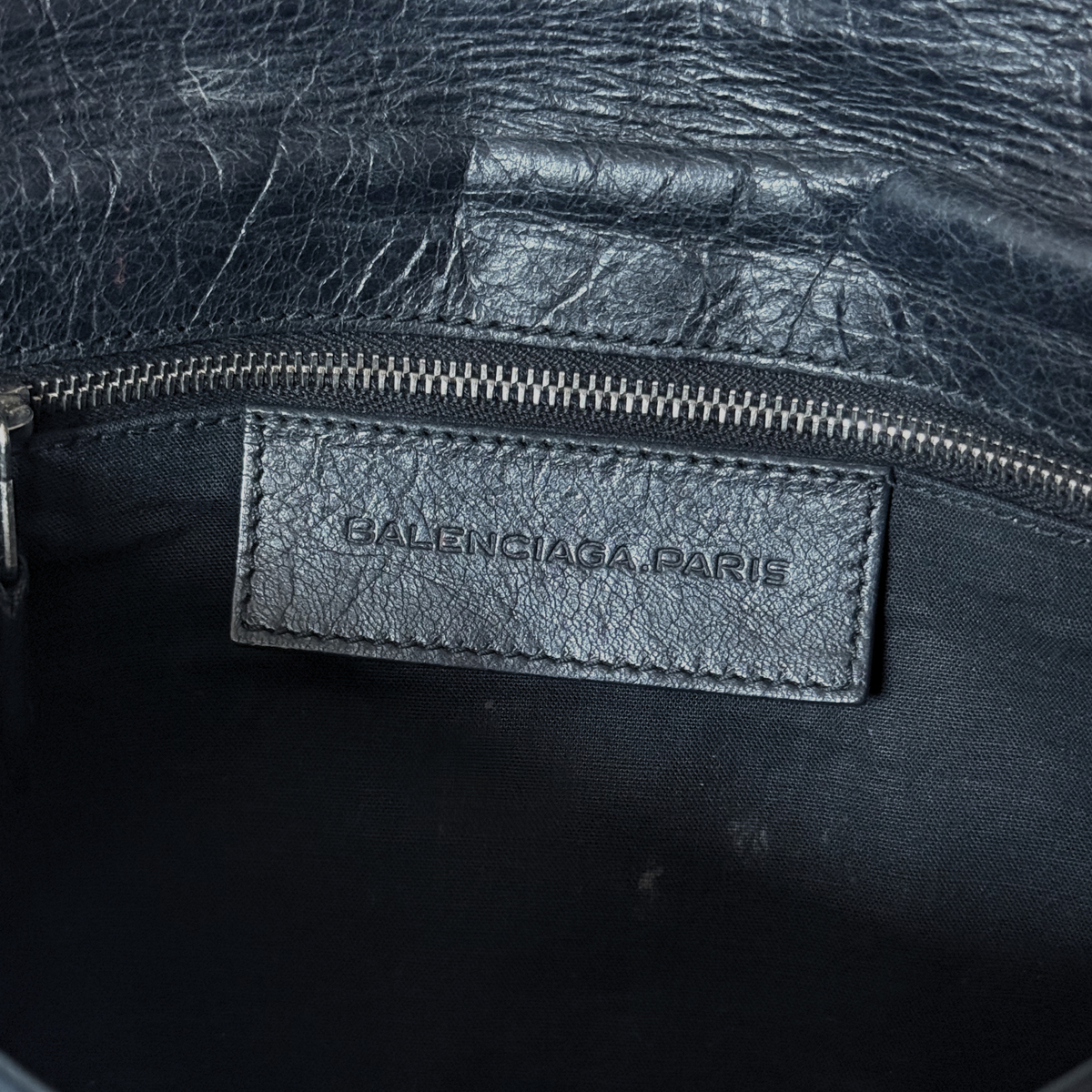 Balenciaga 2012 Black Giant 12 Envelope Clutch