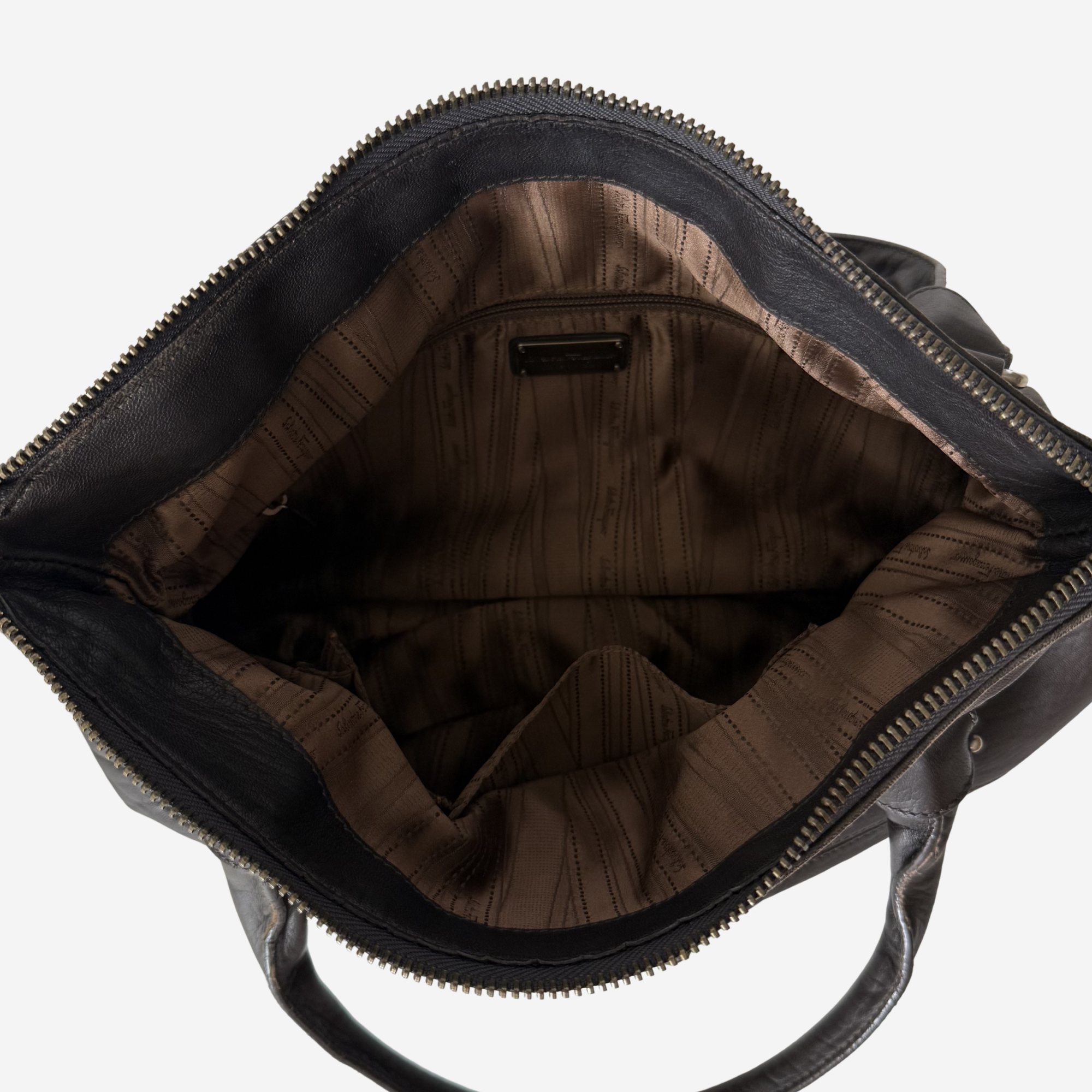 Gancini Leather Bag
