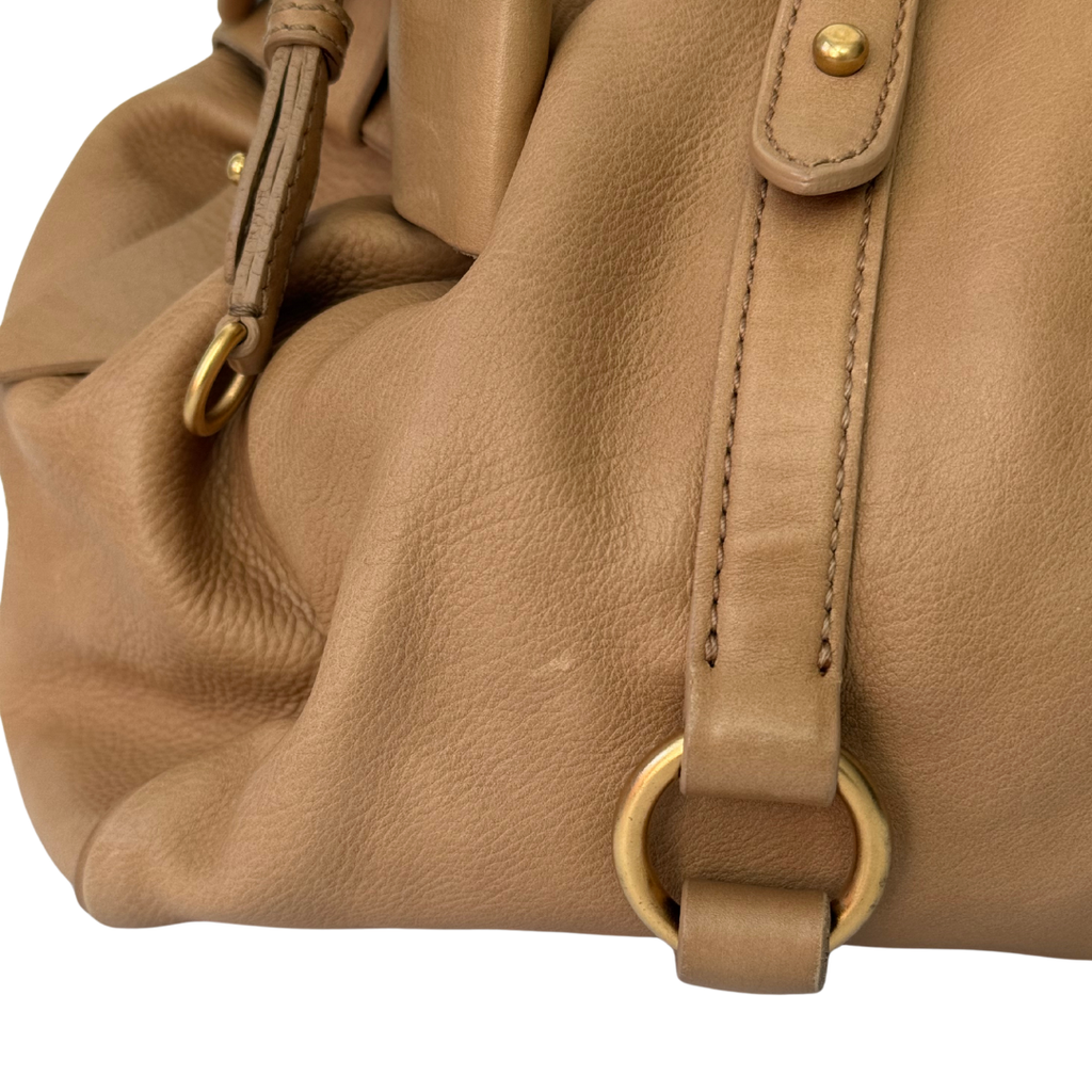 Miu Miu - Vitello Lux Bow Satchel