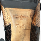 Yves Saint Laurent Multicolour Python Heels 37.5