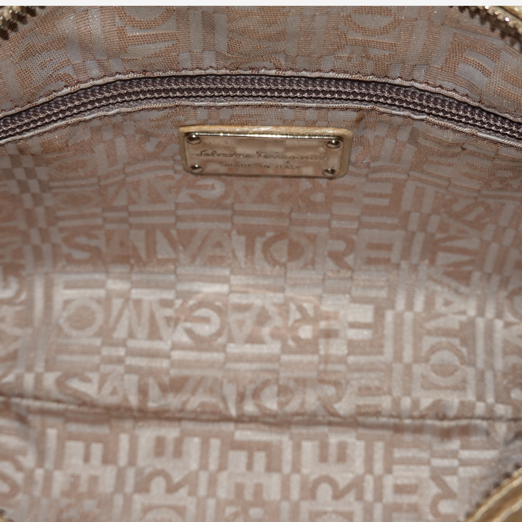 Small Metallic Gancini Marisa Bag