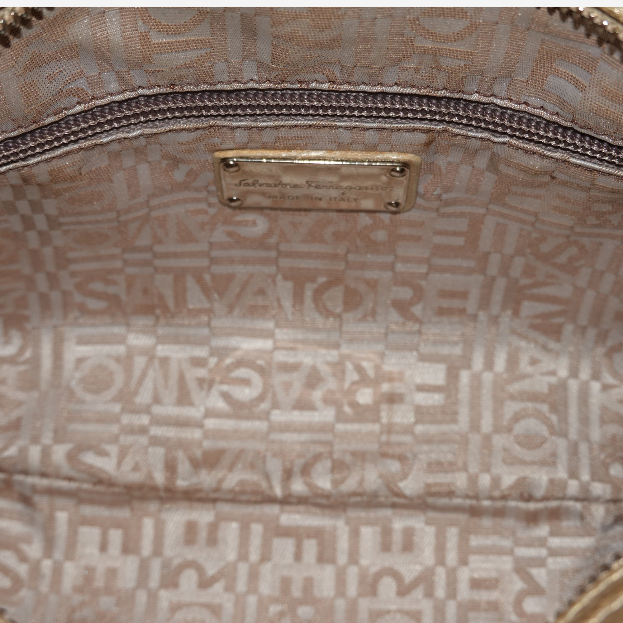 Small Metallic Gancini Marisa Bag