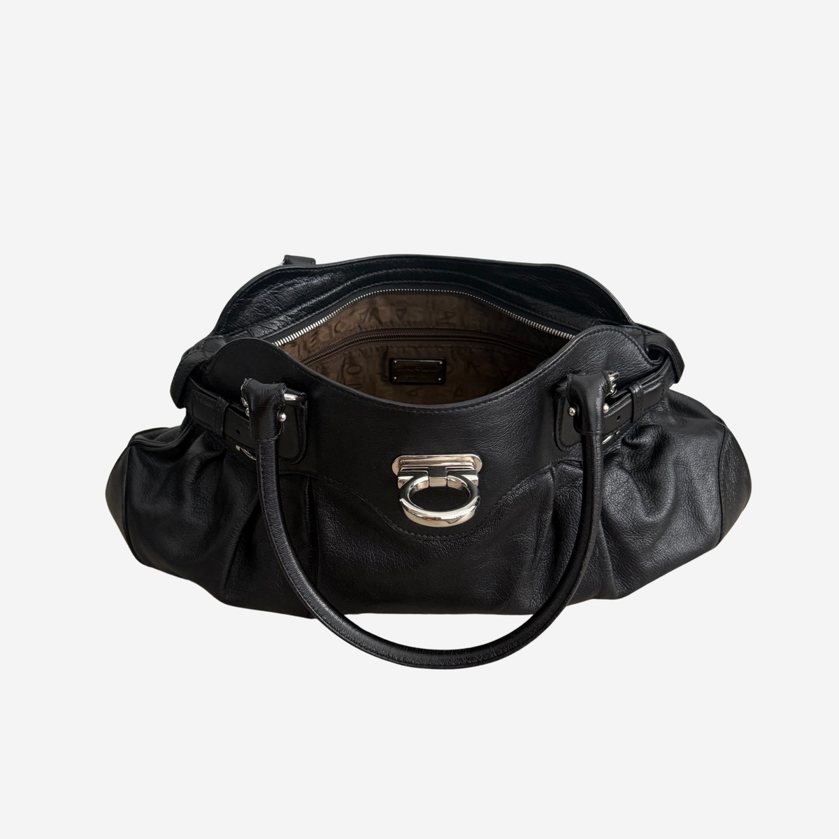 Ferragamo Large Gancini Marisa Shoulder Bag