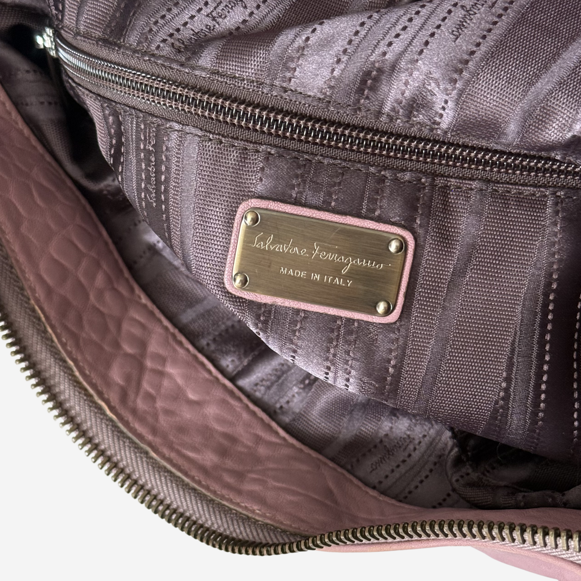 Gancini Leather Bag