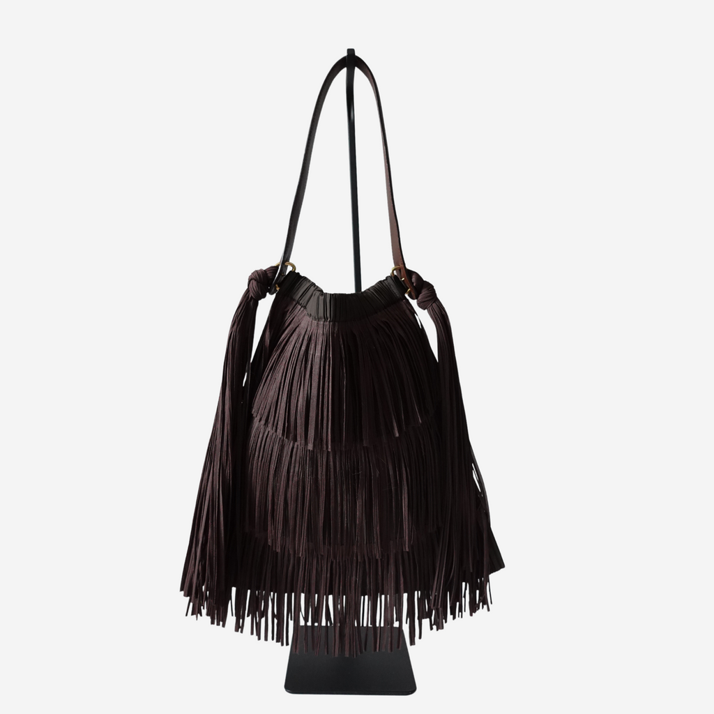 Pleats Please Fringe Shoulder Bag