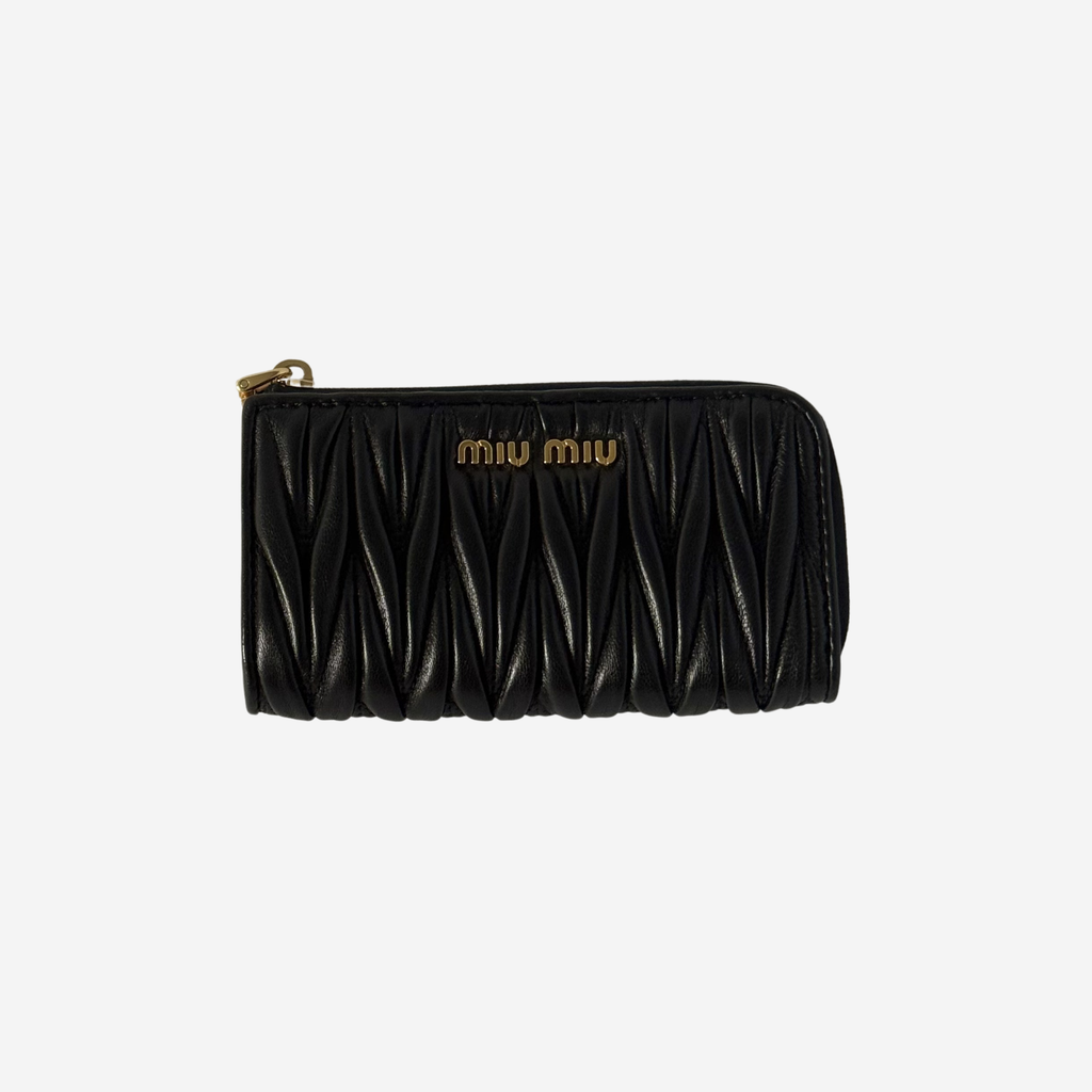 Matelassé L-Zip Coin Case