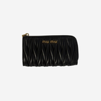 Miu Miu Matelassé L-Zip Coin Case