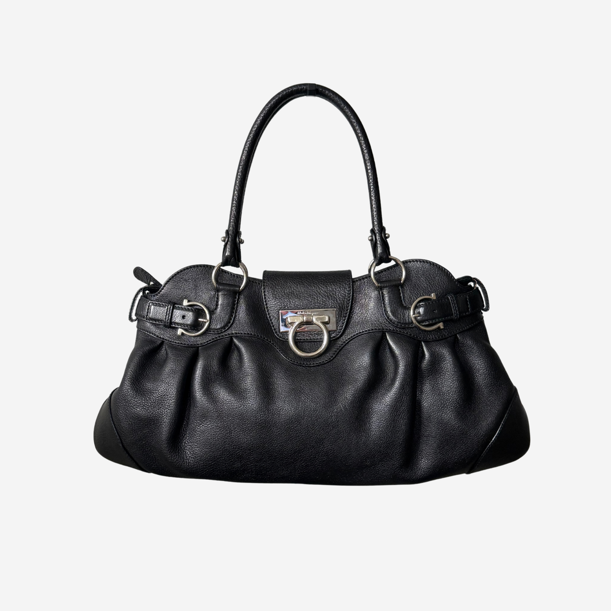 Ferragamo Large Gancini Marisa Shoulder Bag