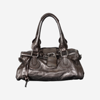 Chloé Metallic Silver Paddington
