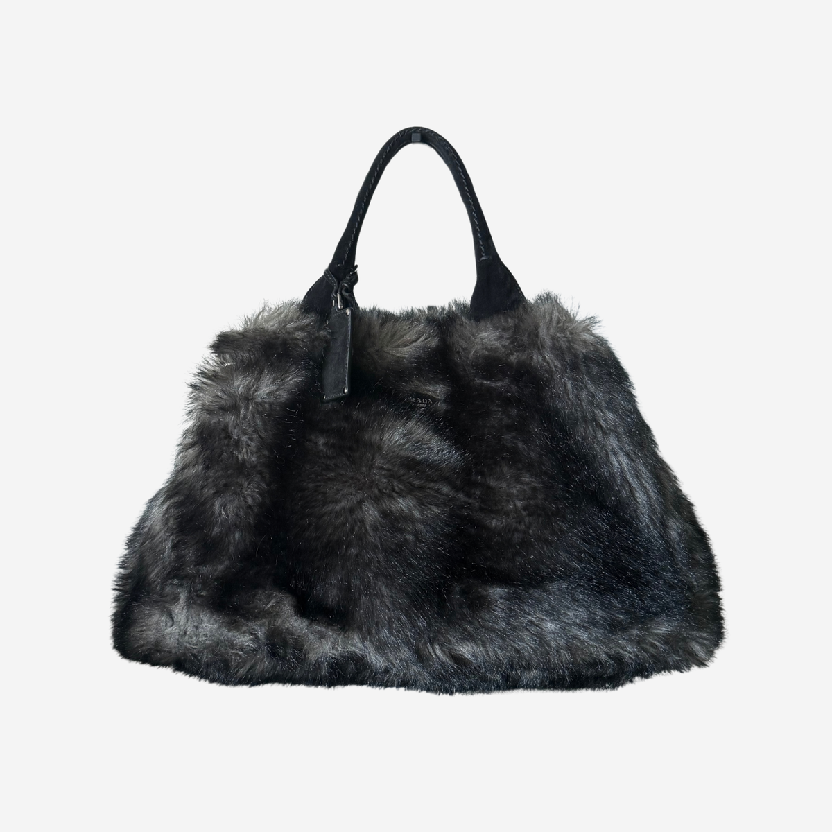 Prada Eco Marmotta Faux Fur Tote