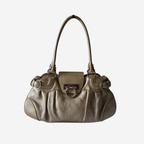 Ferragamo Small Metallic Gancini Marisa Bag