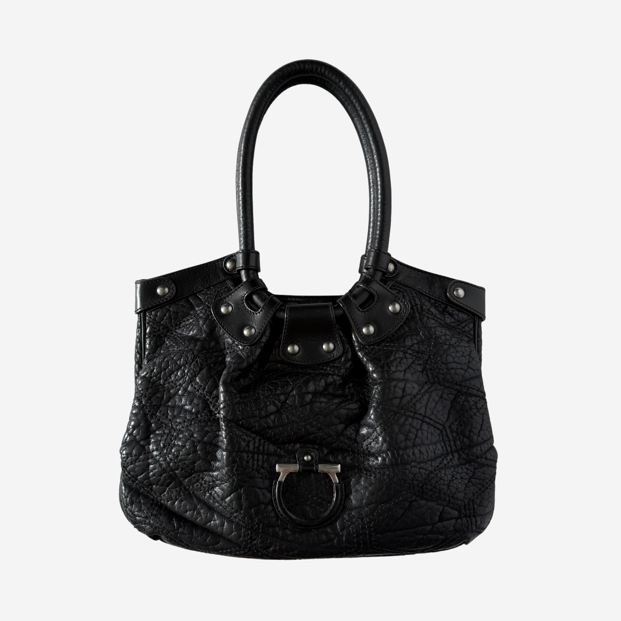 Gancini Hobo Shoulder Bag