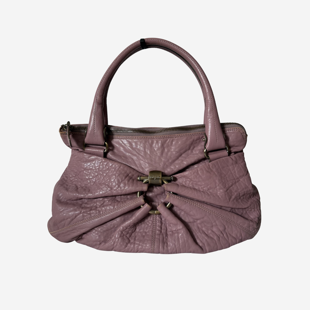Gancini Leather Bag