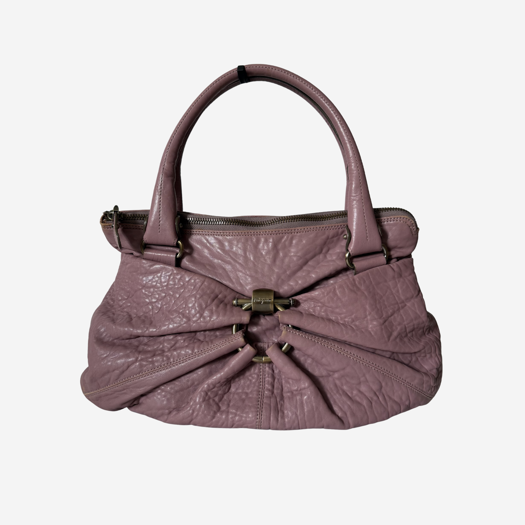 Gancini Leather Bag