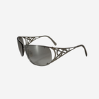 Yves Saint Laurent Rhinestone Shield Sunglasses