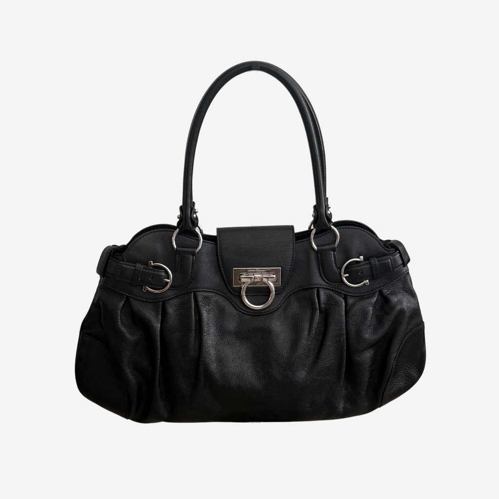 Ferragamo Large Gancini Marisa Shoulder Bag
