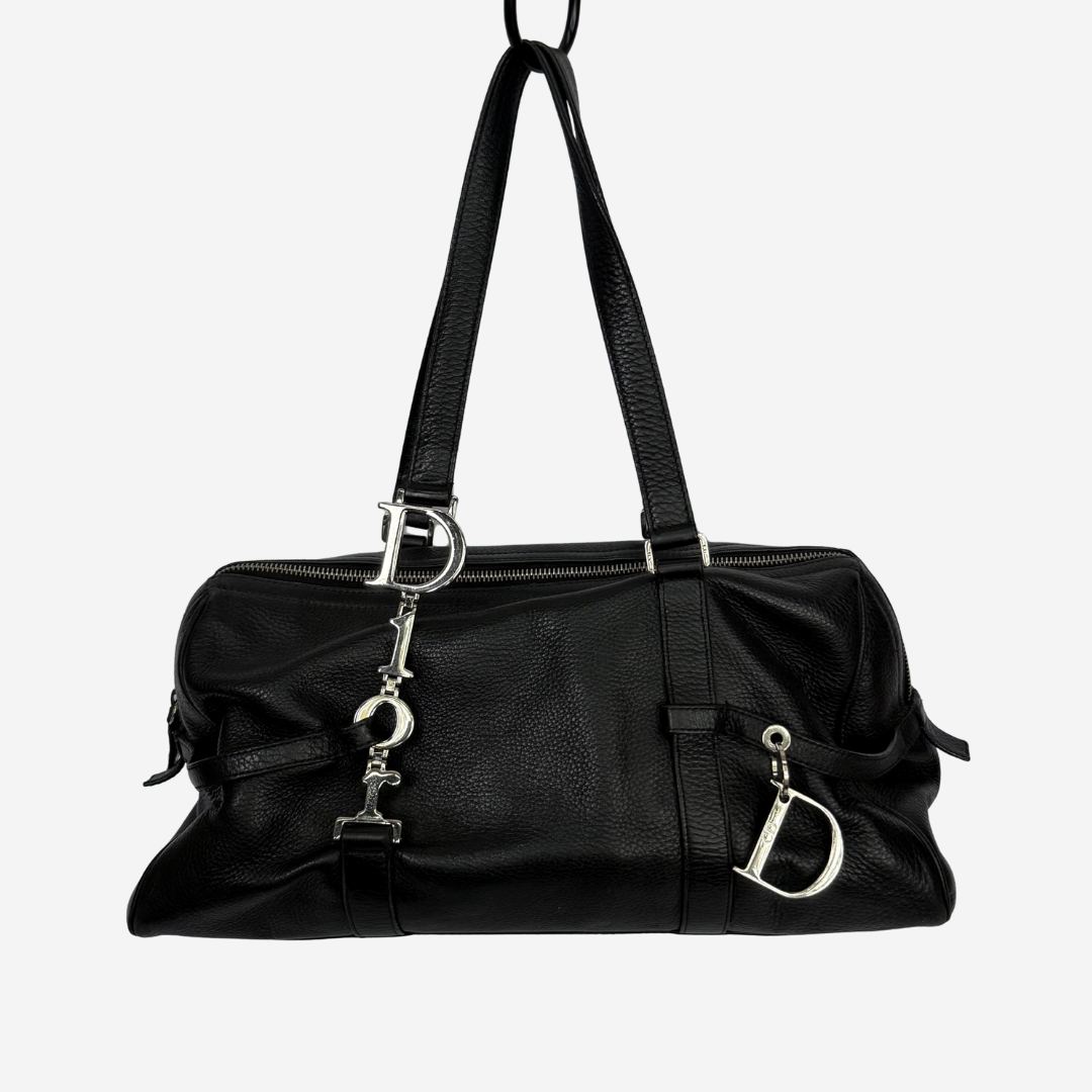 Logo Charms Boston Bag