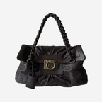 Ferragamo Braided Handle Shoulder Bag