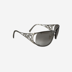 Yves Saint Laurent Rhinestone Shield Sunglasses