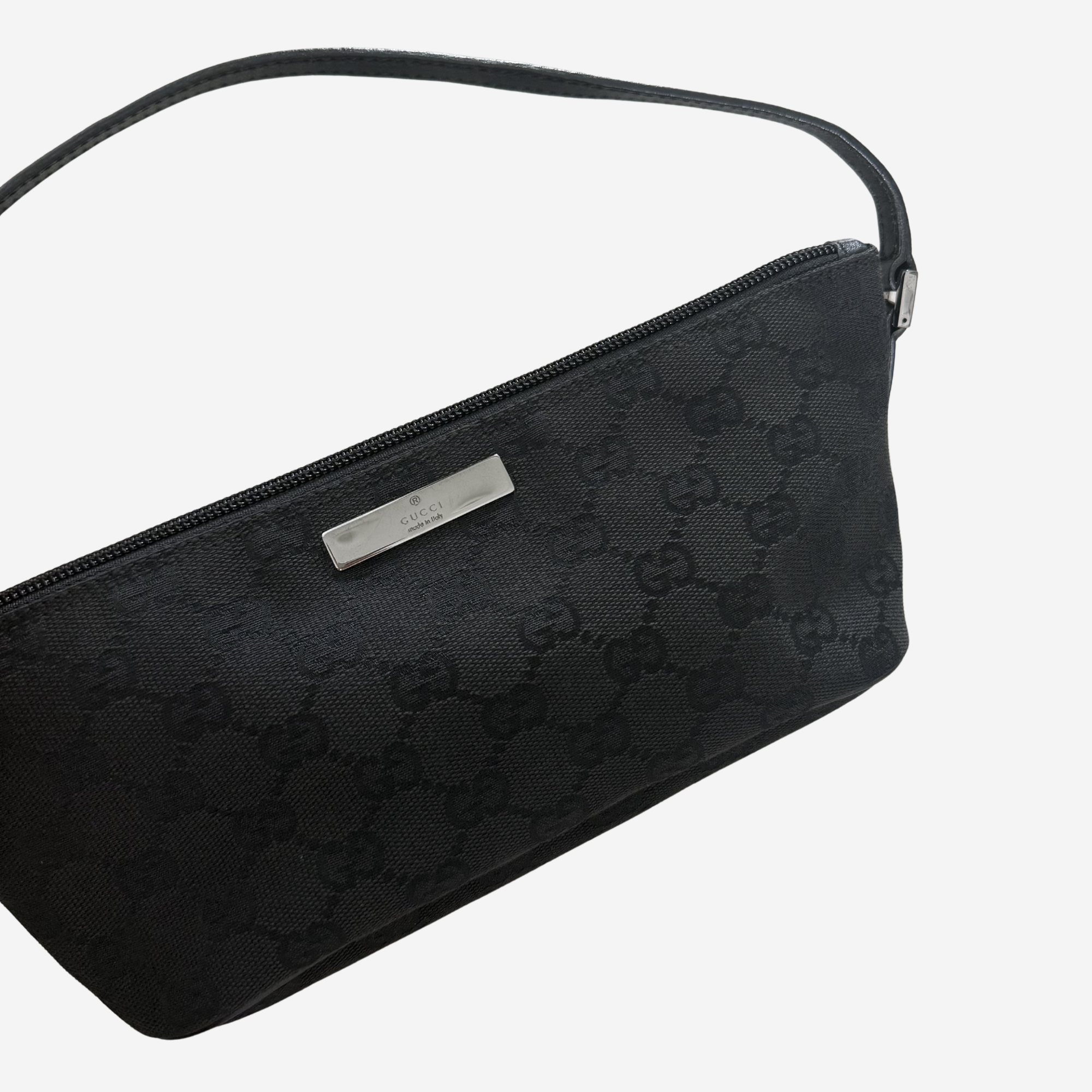 GG Canvas Boat Pochette