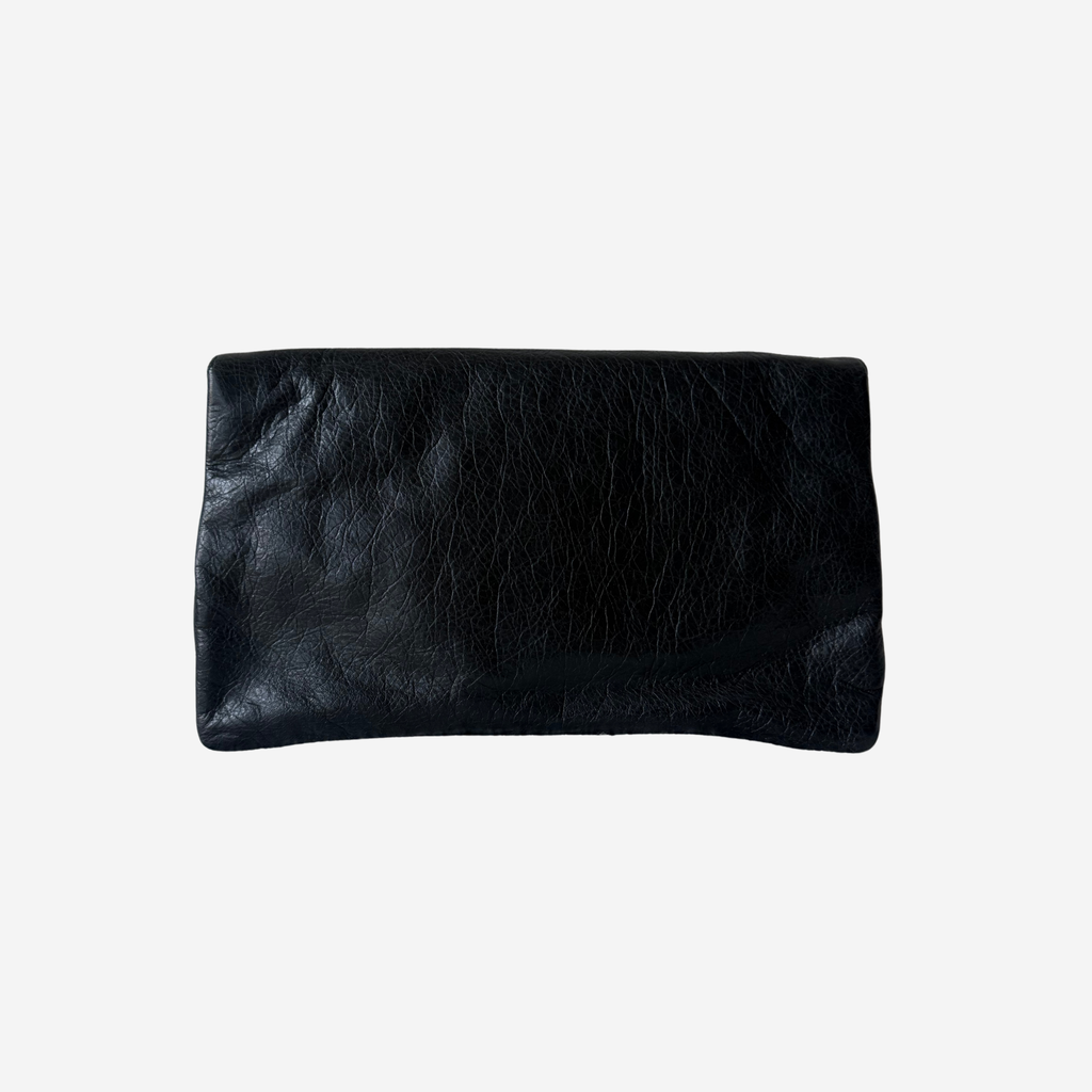 Balenciaga 2012 Black Classic Envelope Clutch