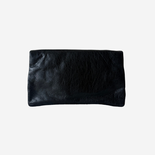 Balenciaga 2012 Black Classic Envelope Clutch