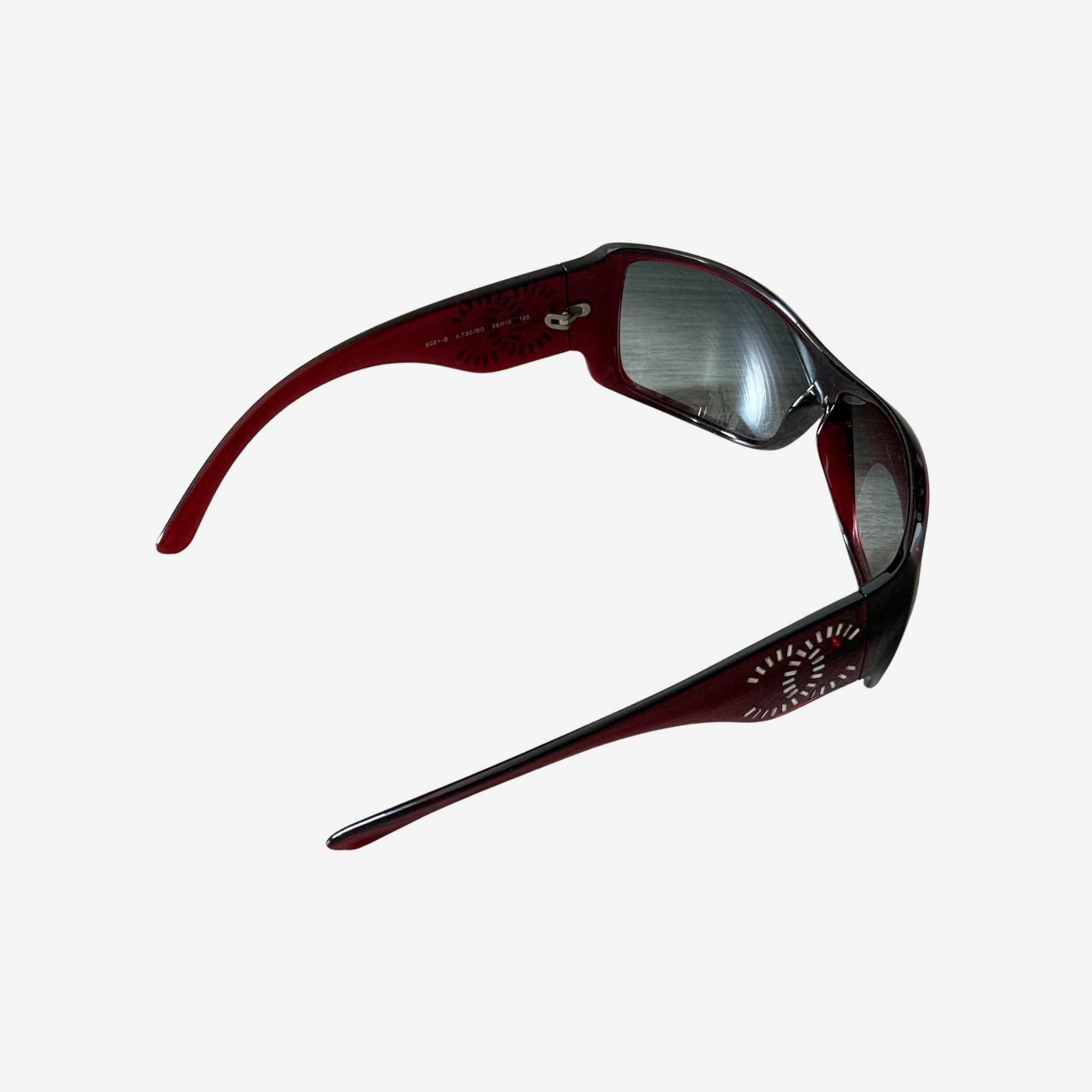 6021-B Crystal CC Shield Sunglasses