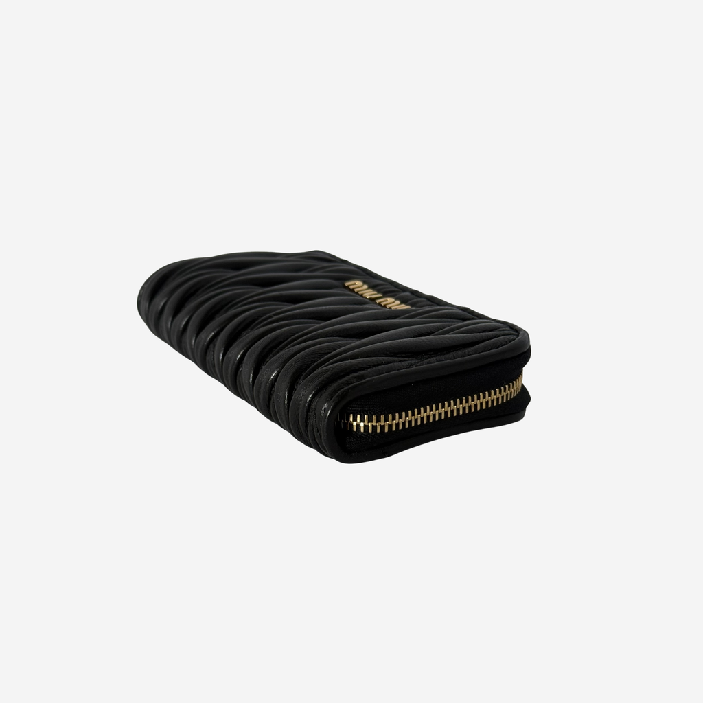 Matelassé L-Zip Coin Case