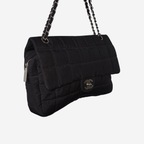 Chanel 2002 Nylon Large Chocolate Bar Flap Bag