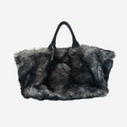 Prada Eco Marmotta Faux Fur Tote