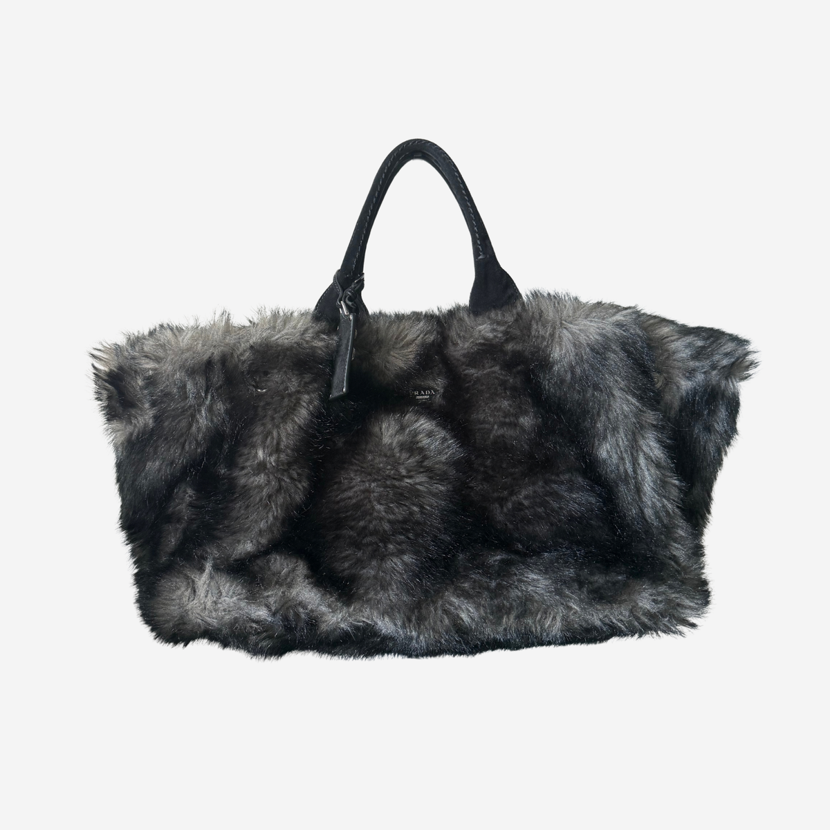 Prada Eco Marmotta Faux Fur Tote