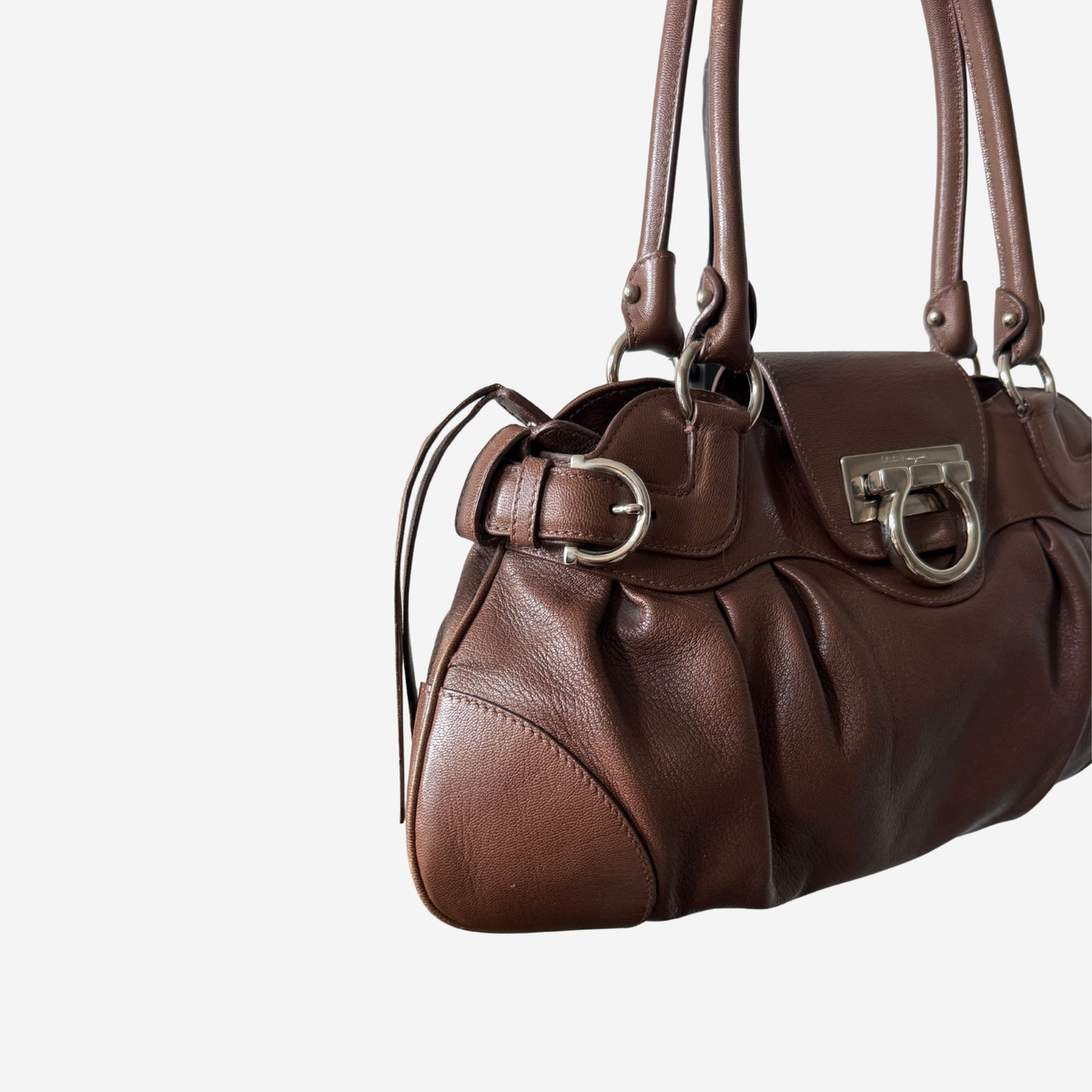 Ferragamo Small Gancini Marisa Shoulder Bag