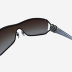 Chanel 4164-B Camellia Crystal Shield Sunglasses