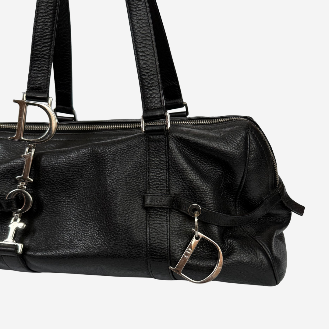 Logo Charms Boston Bag