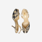 Yves Saint Laurent Plaid Slingback Heels