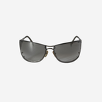 Yves Saint Laurent Rhinestone Shield Sunglasses