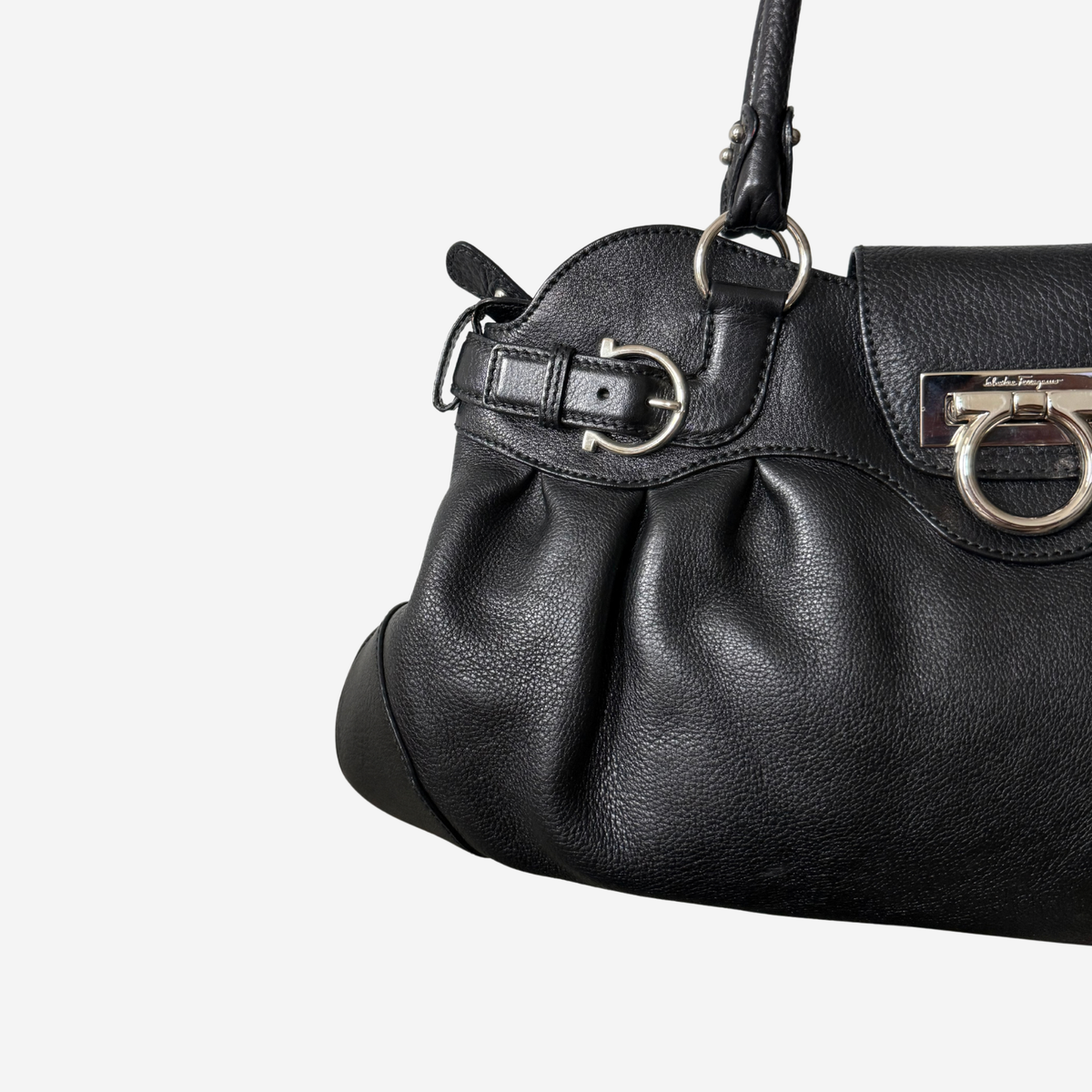 Ferragamo Large Gancini Marisa Shoulder Bag