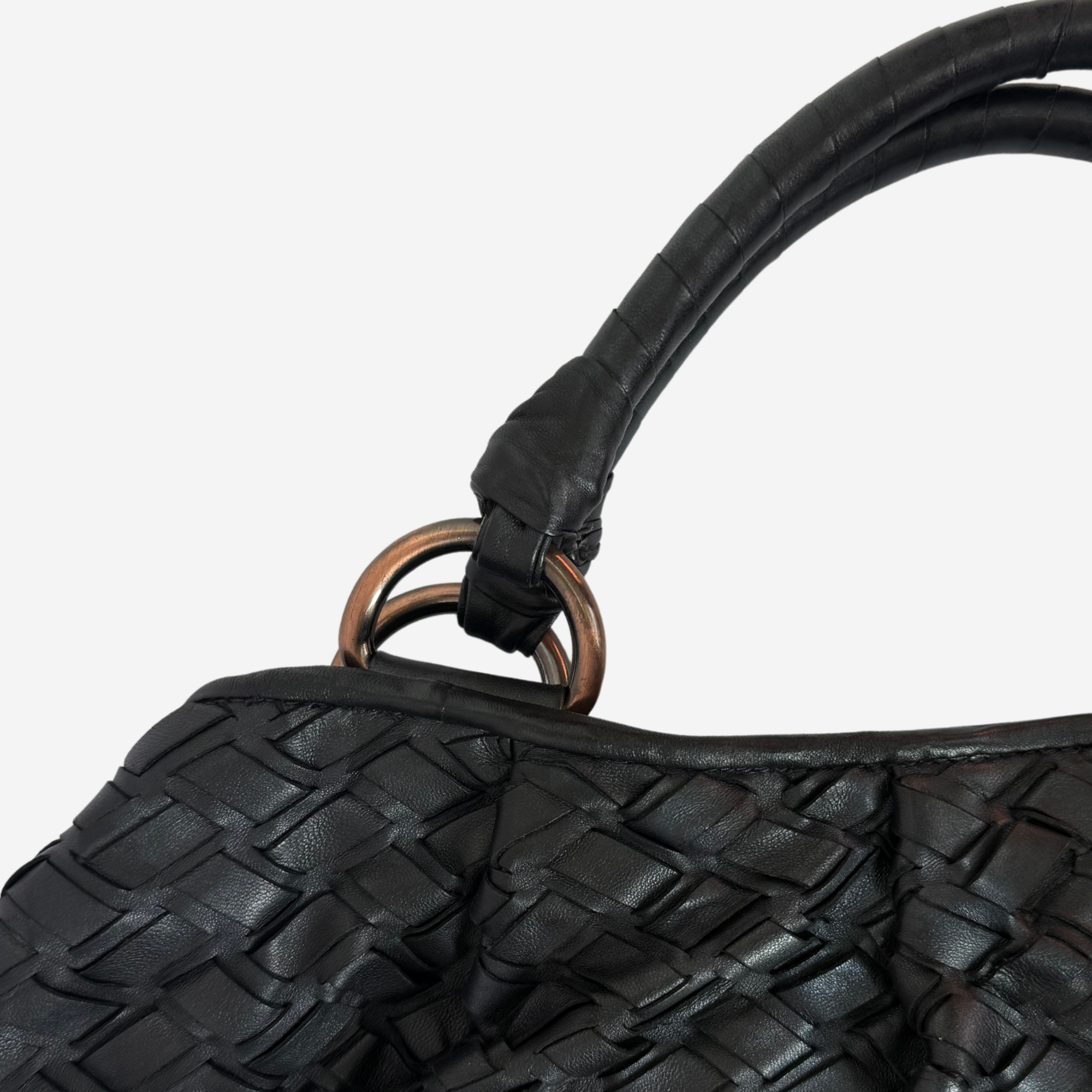 Leather Woven Tote