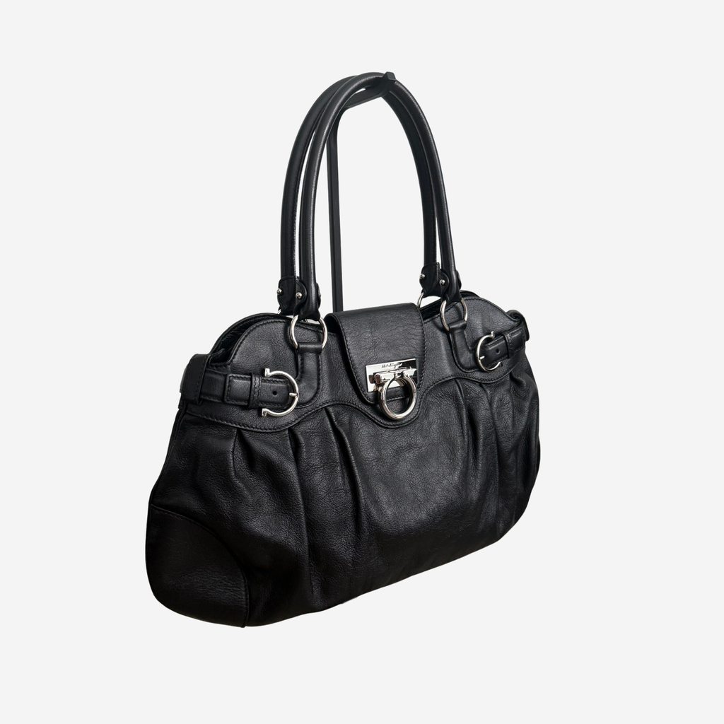 Ferragamo Large Gancini Marisa Shoulder Bag