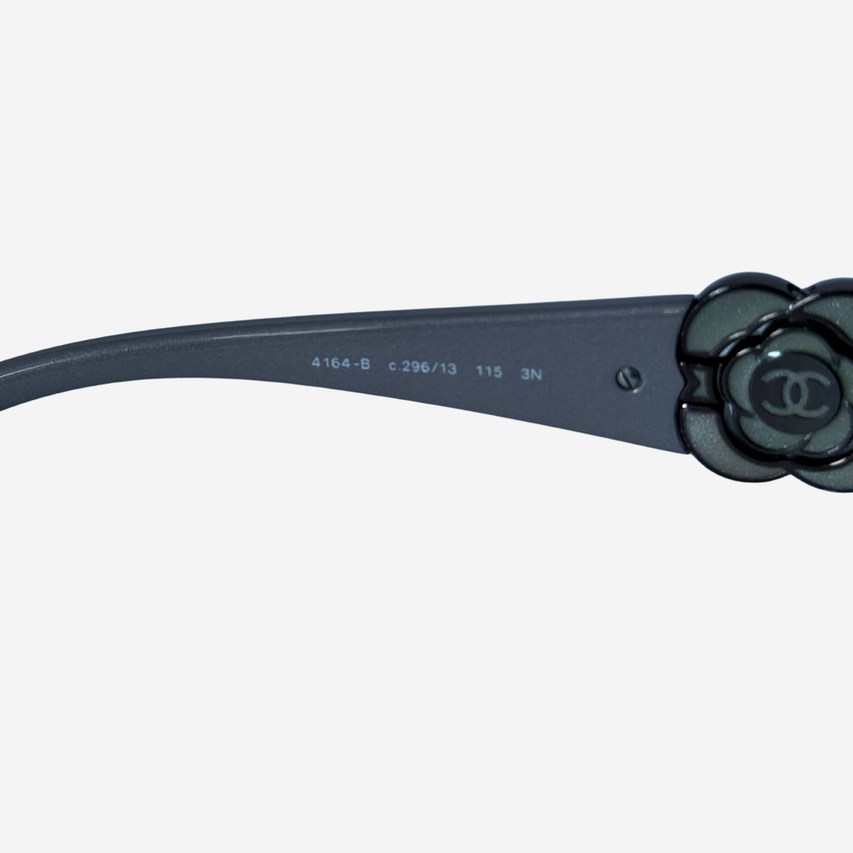 Chanel 4164-B Camellia Crystal Shield Sunglasses