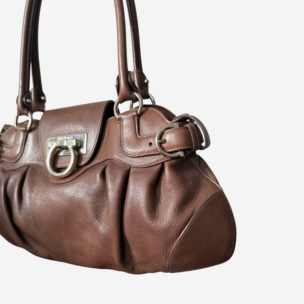 Ferragamo Small Gancini Marisa Shoulder Bag