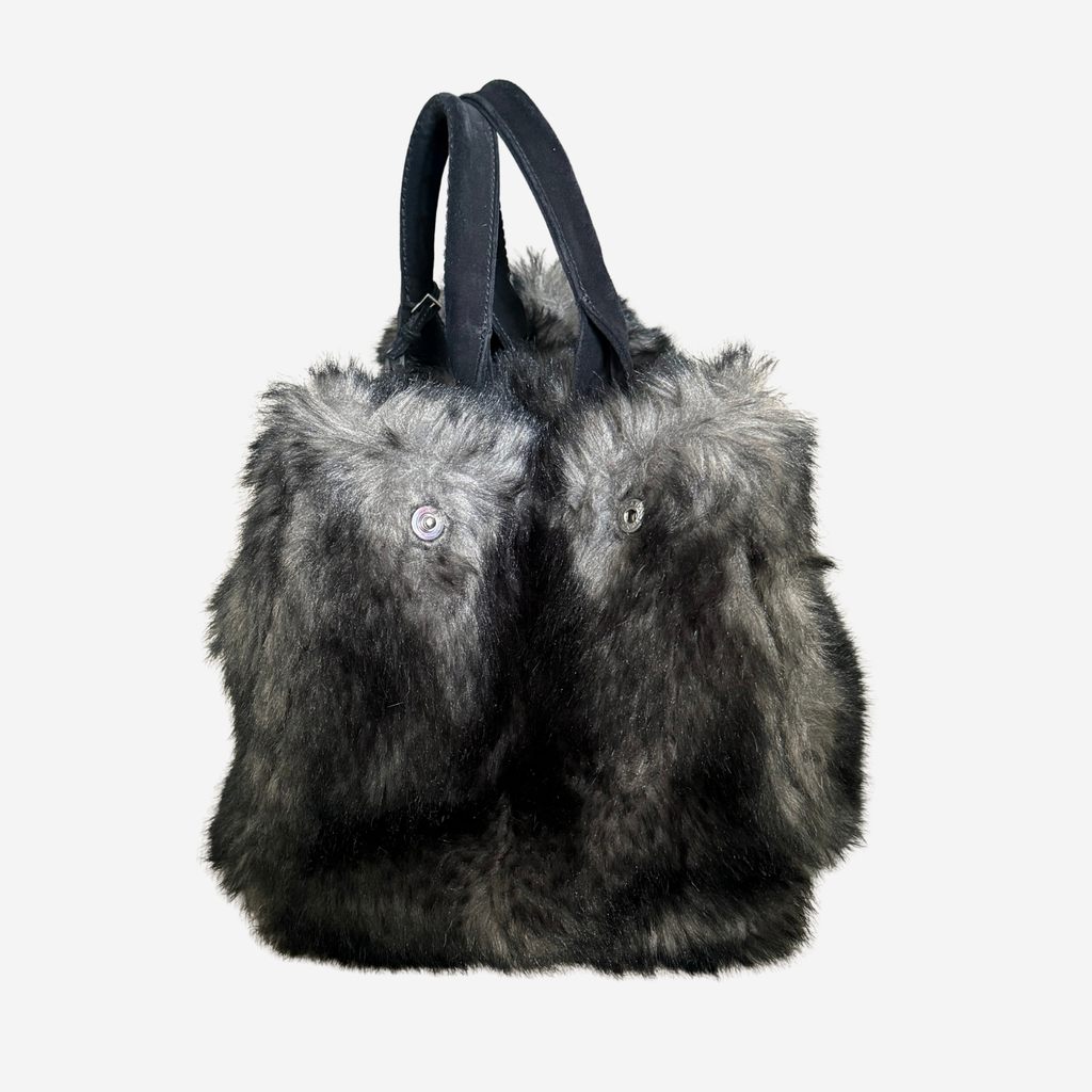 Prada Eco Marmotta Faux Fur Tote