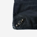 Balenciaga 2012 Black Giant 12 Envelope Clutch