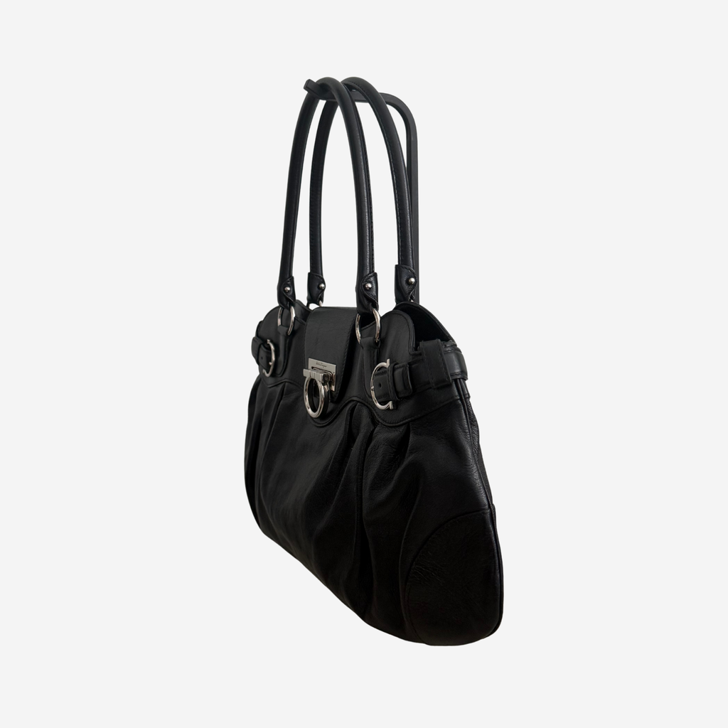 Ferragamo Large Gancini Marisa Shoulder Bag