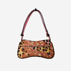 Diesel Printed Fur Play Clutch