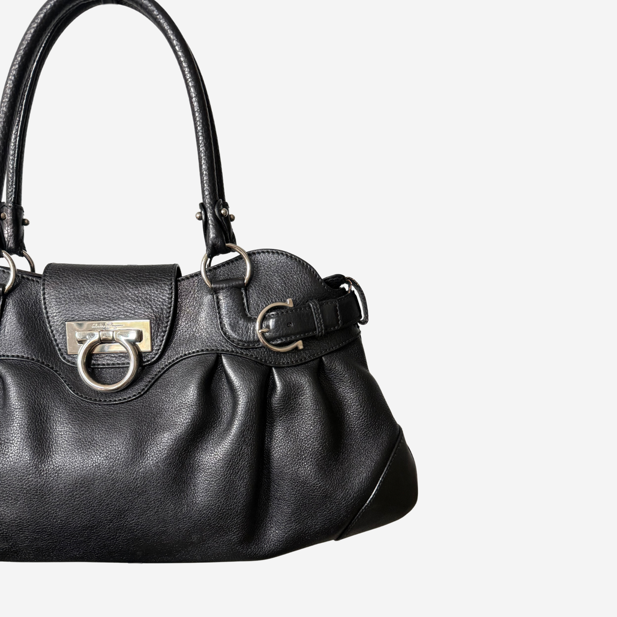 Ferragamo Large Gancini Marisa Shoulder Bag