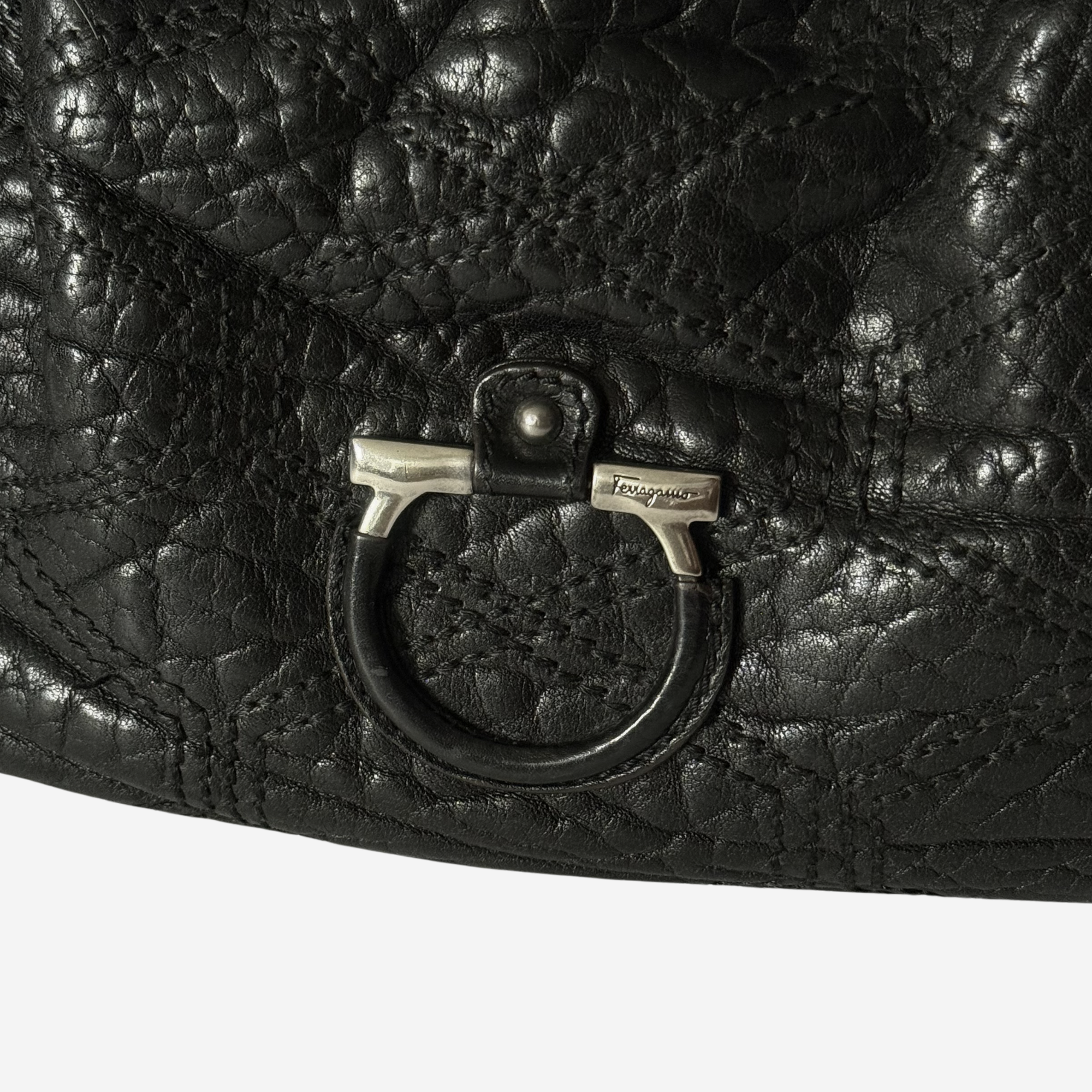 Gancini Hobo Shoulder Bag